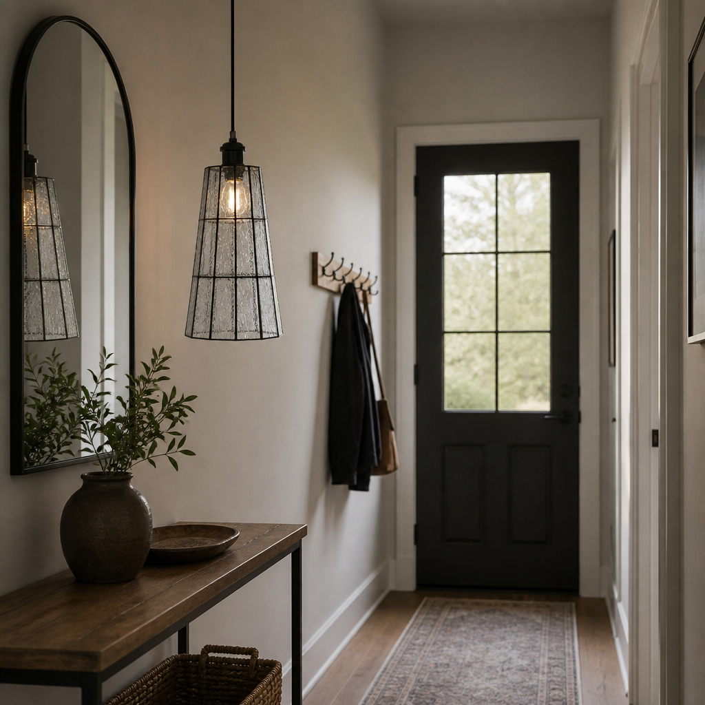 Artisan Stained Glass Tapered Pendant Light